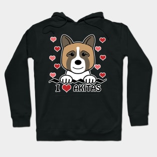 I Love Akitas Hoodie